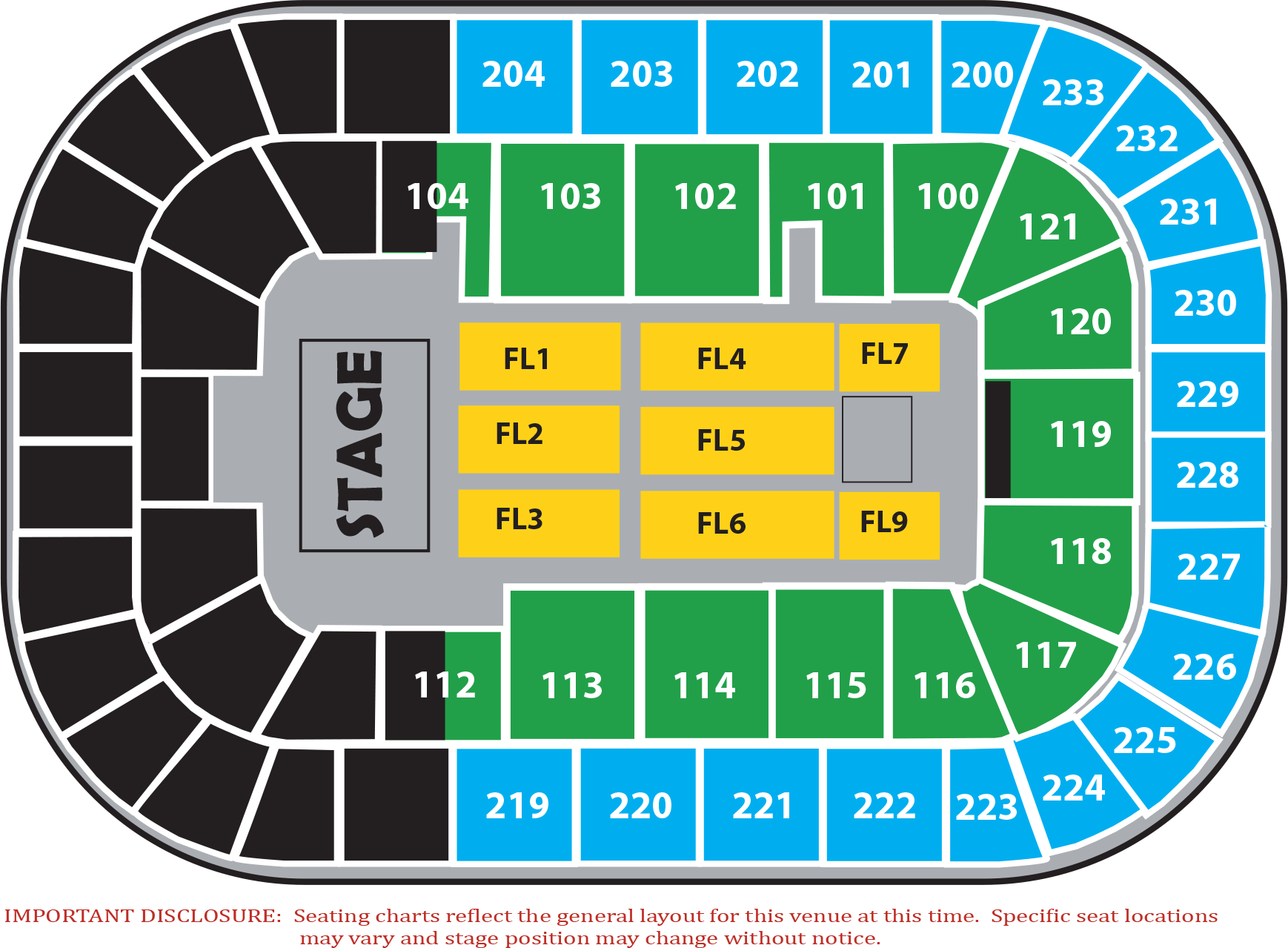 Greenville Arena Seating Chart