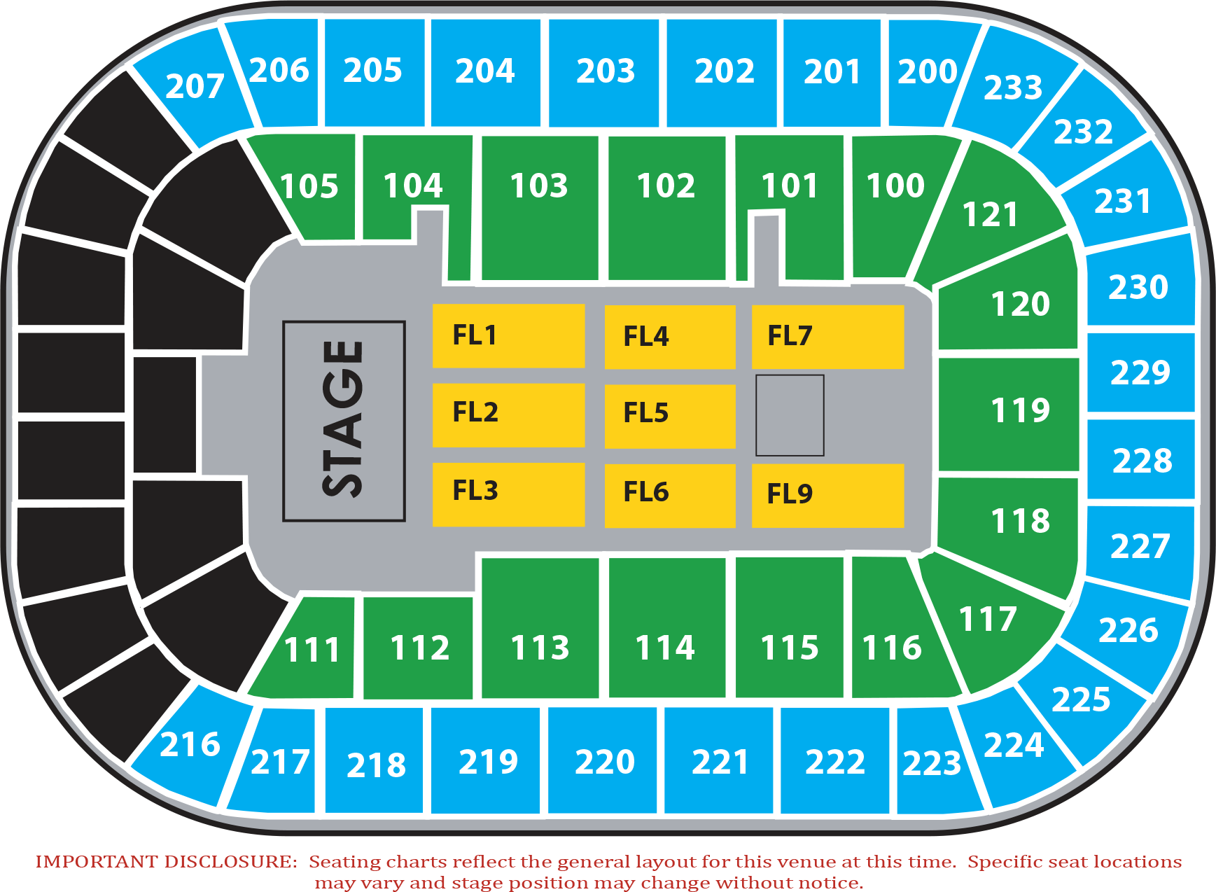 South Carolina Seating Chart