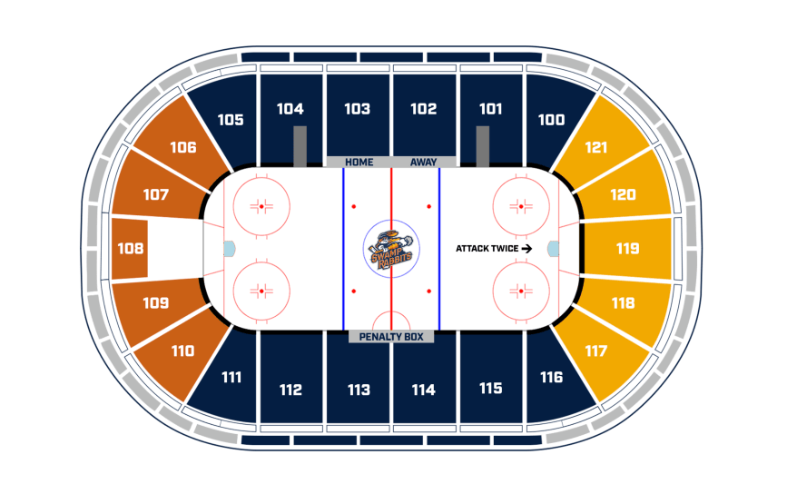 Everblades Seating Chart