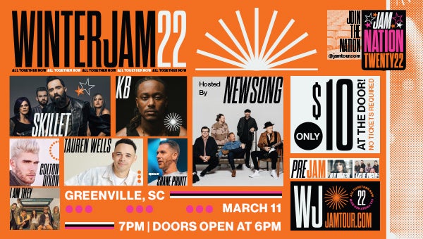 Winter Jam w/ Skillet, Tauren Wells, KB, Colton Dixon & more!