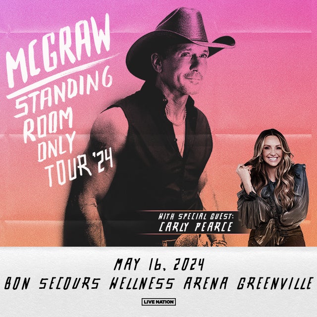 Tim McGraw Standing Room Only Tour 2024 Bon Secours Wellness Arena