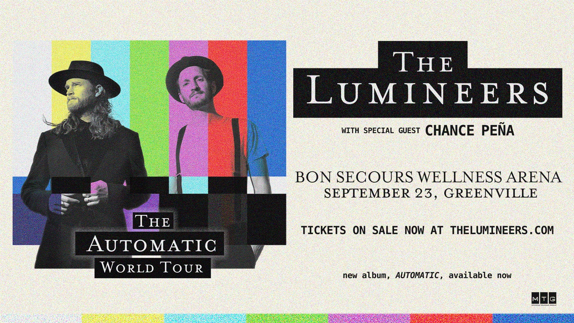Static_Outdoor-ConcertVision_1920x1080_TheLumineers-Arena_2025_Regional_BonSecoursWellnessArena_0923_Onsale.jpg